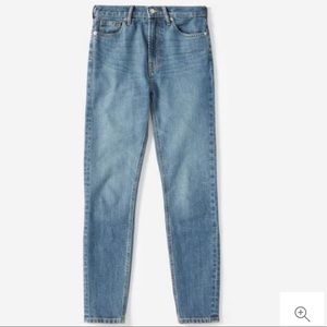 NWT Everlane High Rise Skinny Ankle Jean Mid Blue